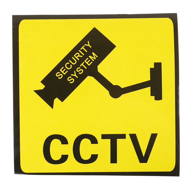 Pegatina de alarma para cámara de seguridad, señales de advertencia de videovigilancia CCTV, 10 piezas, nuevo