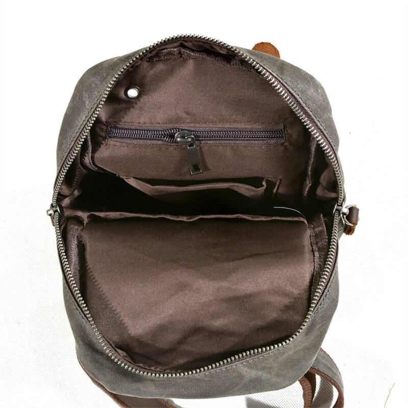 Вощеная холщовая нагрудная сумка в европейском стиле, мужская сумка-слинг, винтажный водонепроницаемый маленький рюкзак для мужчин, поддержка пользовательского логотипа, Прямая поставка