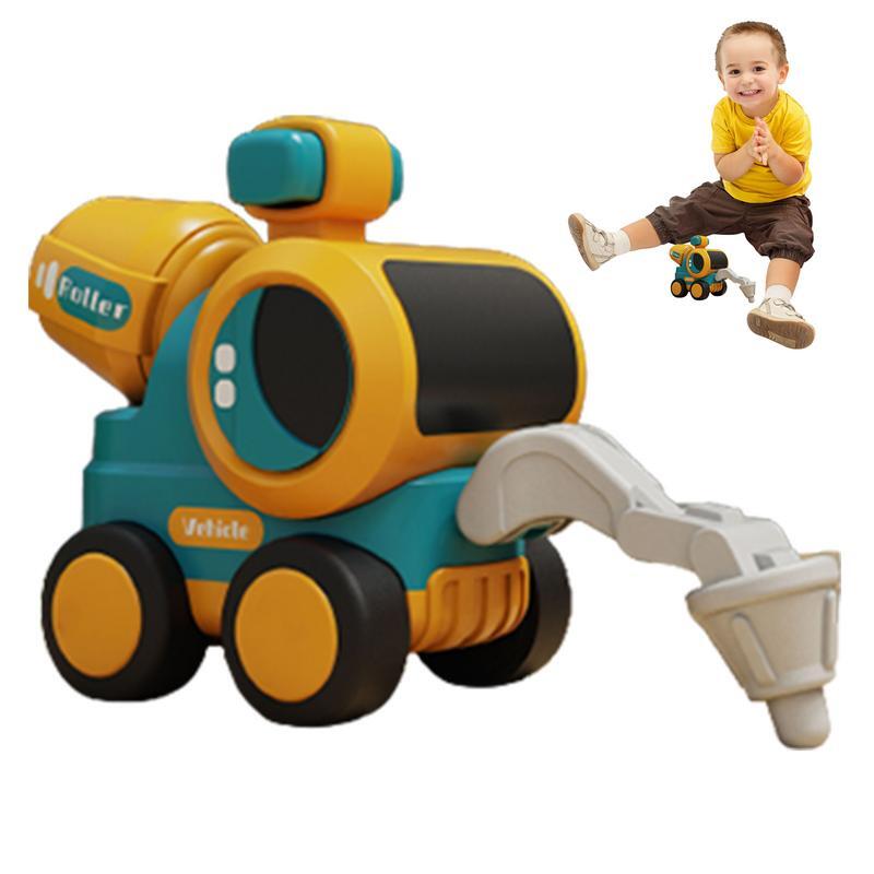 Camión excavador resistente a colisiones, juguete de prensa, camiones para niños pequeños, excavadora y carretilla elevadora, camión de construcción, juguetes para