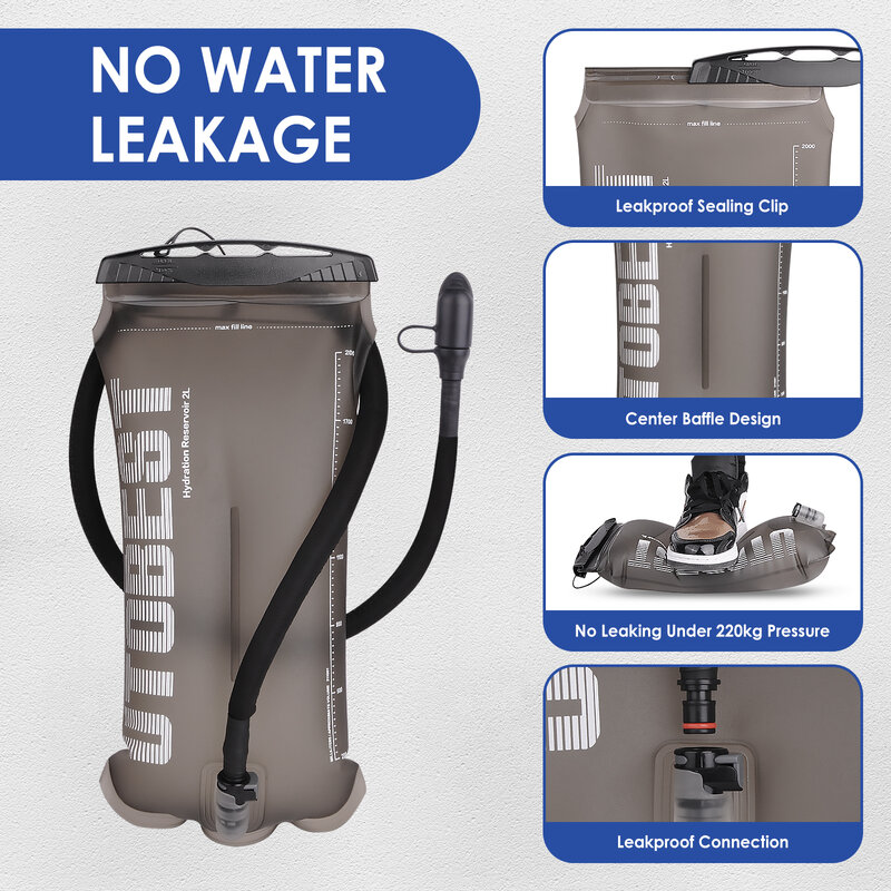 Utobest 1,5 L/2l/3l Waterblaas Hydratatie Pack Reserevoir Tpu Wateropbergtas Voor Kamperen Fietsen Wandelen