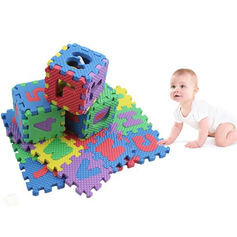36 pçs do bebê quebra-cabeça brinquedos espuma alfabeto números jogar tapete chão crianças tapete para crianças carta animal paraíso segurança crianças brinquedos