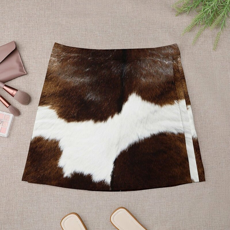 Minifalda con estampado de vaca de Ranch rústico para mujer, ropa de lujo coreana, trajes de verano para mujer, Mini vestido extremo 2023