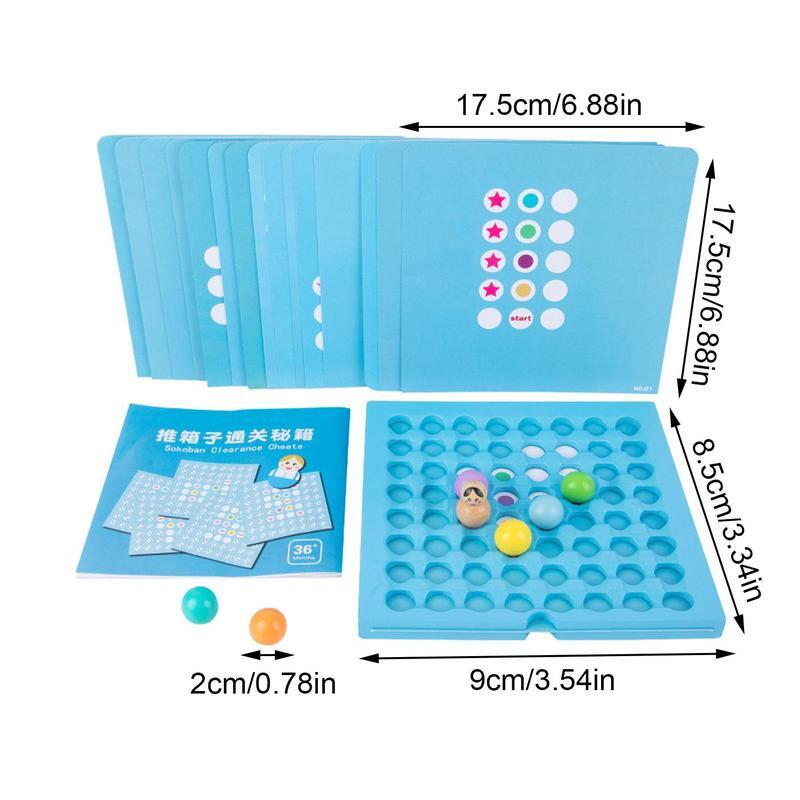 Puzzle Strategy Games Early Education Puzzle Safe Box Pushing Game Solid Logical Thinking Training Game Multifunctional STEM