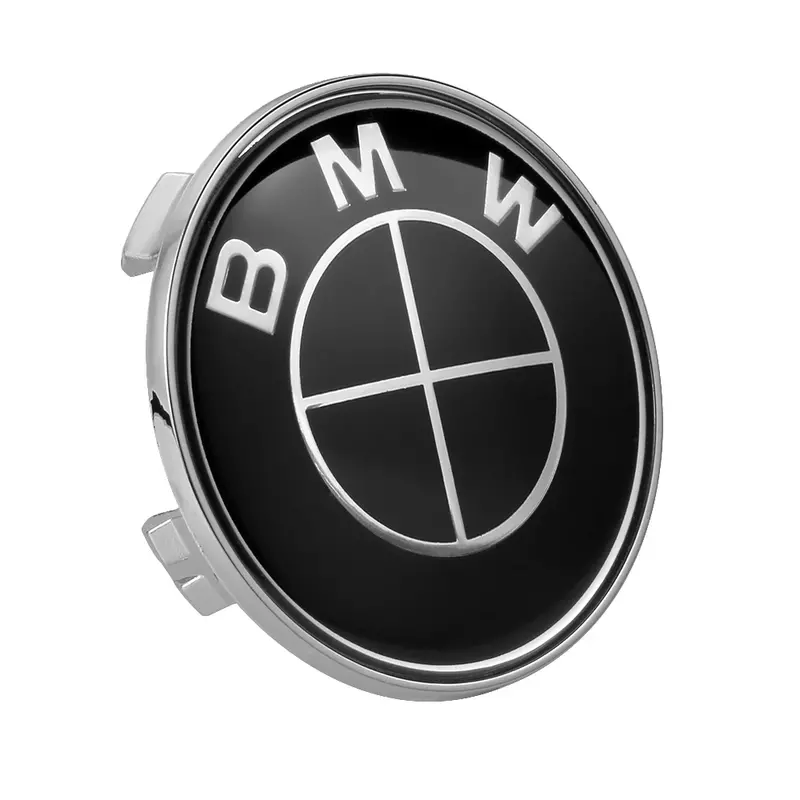 4 buah 68mm pusat roda mobil penutup roda ban untuk semua BMW M F34 F32 E53 E60 E90 E91 E93 F01 F30 penutup pelindung pelek ban