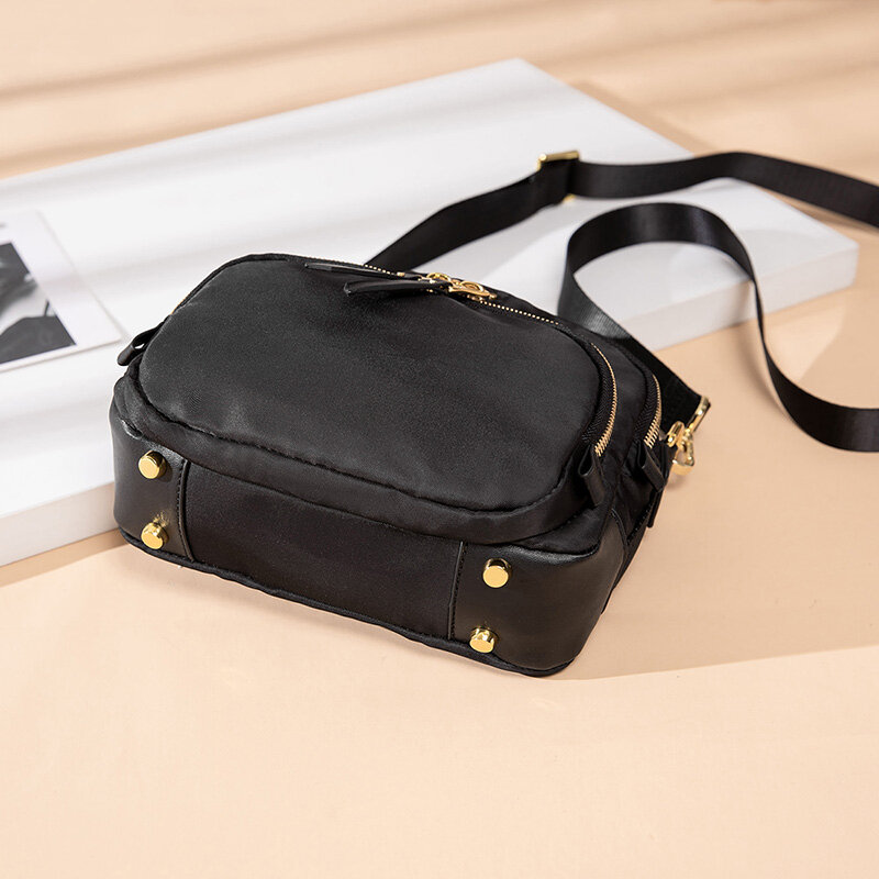 Ballistic nylon Nylon Voyageur Series: Fashionable, simple, lightweight nylon women's bag, Troy crossbody shoulder bag, 196308
