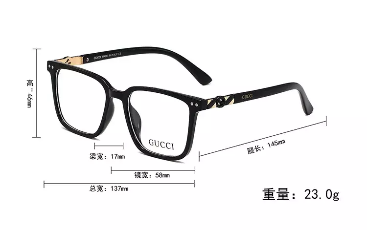 2024 Fashion Sunglasses Men Sun Glasses Women Metal Frame Black Lens Eyewear Driving Goggles UV400 B75