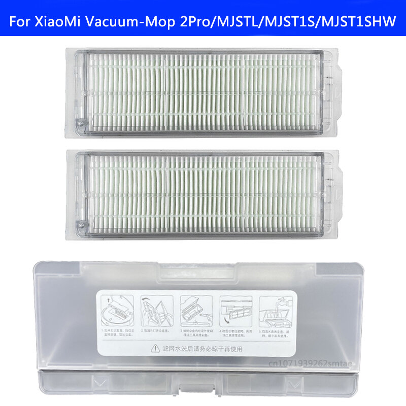 Caja de polvo Original para XiaoMi Mi Robot Vacuum-Mop 2 Lite / 2 Pro / MJSTL / MJST1S / MJST1SHW/BHR5044EU, piezas de filtro HEPA