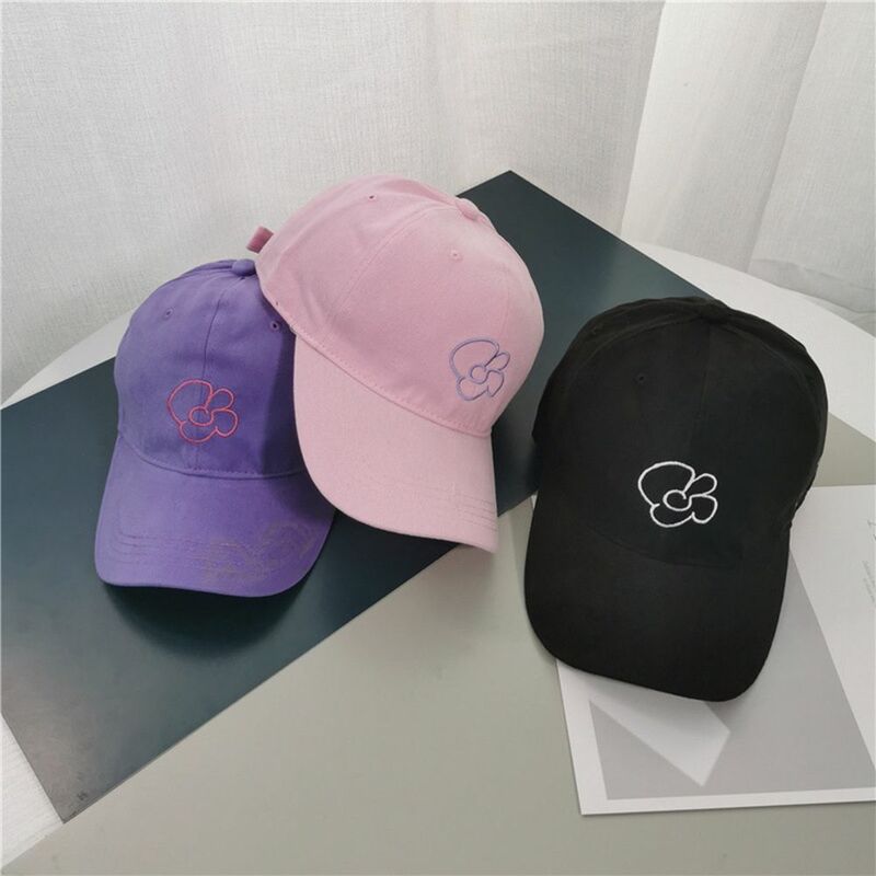 Casual Adjustable Unisex Hop Hip Golf Hat Men Baseball Caps Flower Embroidery Caps Cotton Sun Hats