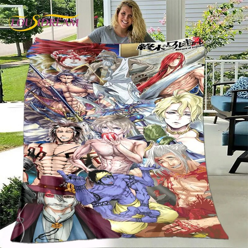 Record of Ragnarok Anime Cartoon Soft Plush Blanket,Flannel Blanket Throw Blanket for Living Room Bedroom Bed Sofa Picnic Cover