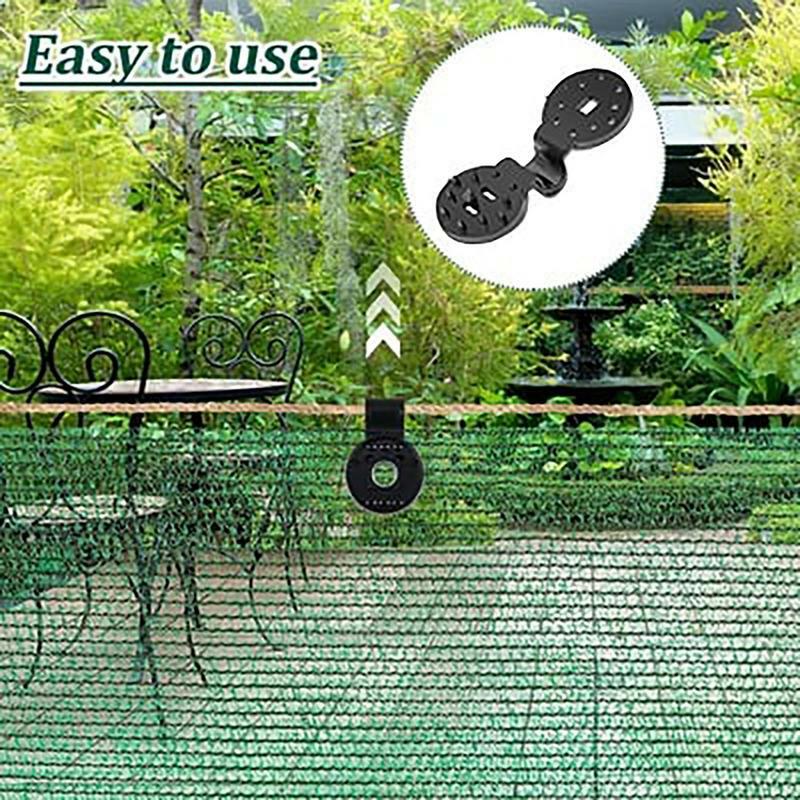 20/50/100pcs Awning Clips Summer Outdoor Shade Cloth Clips Greenhouse Cloth Fix Clamp Garden Courtyard Sun Shade Plastic Clip