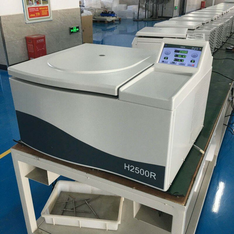H2500R Lab 25000rpm منضدية عالية السرعة المبردة جهاز الطرد المركزي فصل الخلايا