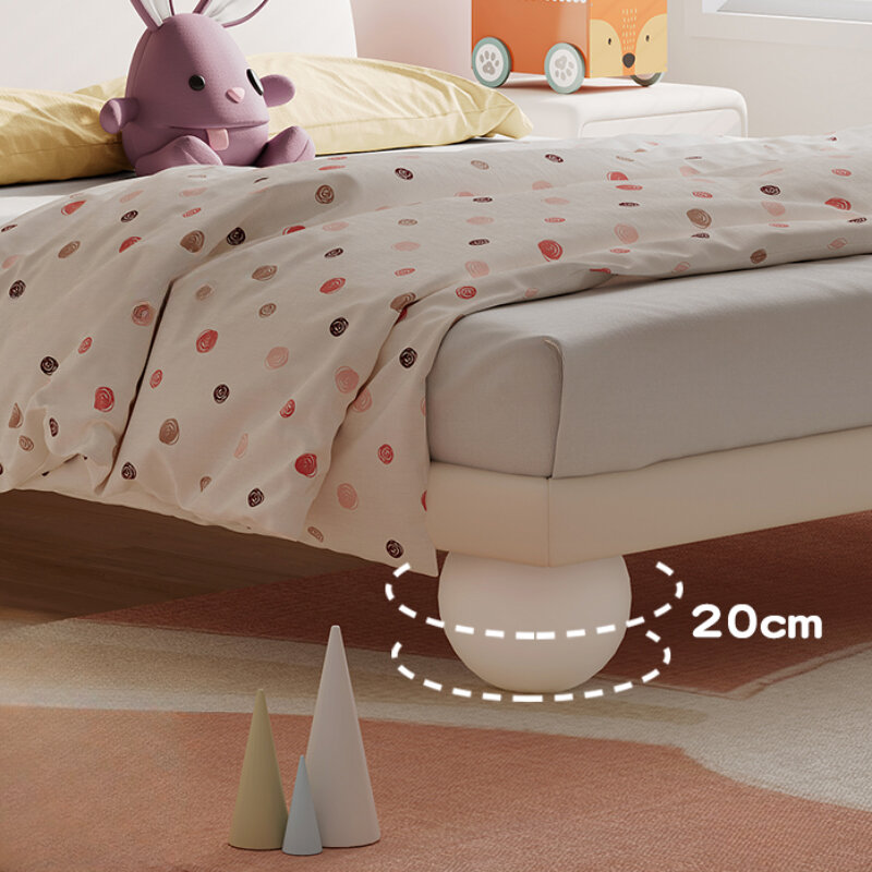 Cute Pretty Childrens Bed Modern Unique Luxury Leather Bed Comferter Queen Cama Infantil Furniture Home