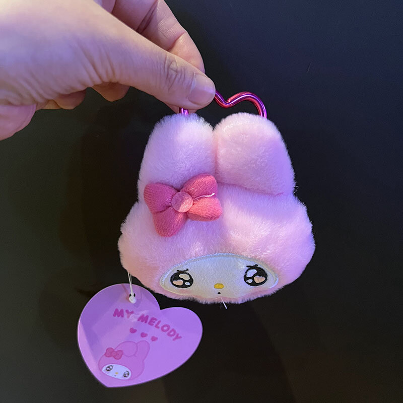 New Sanrio Kuromi My Melody peluche Cute Cinnamoroll portamonete ragazze Kawaii Plushies bambola portachiavi bambini regali di natale