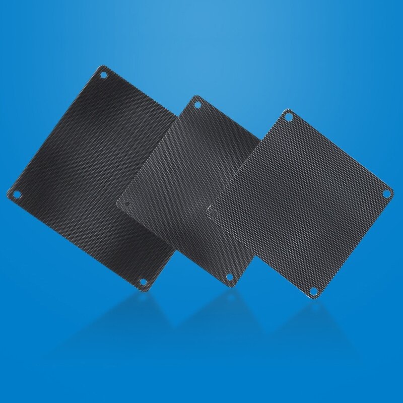 B0KA – châssis d'ordinateur, ventilateur, filtre anti-poussière, maille, cadre magnétique, boîtier PC en PVC, couvercle de filtre anti-poussière, grille de protection noire