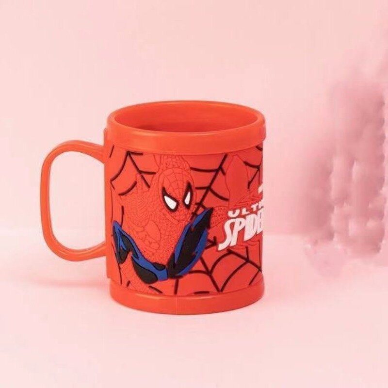 Marvel Spiderman taza de lavado de plástico anticaída para niños, nueva versión coreana de animación, dibujos animados creativos, forma Linda
