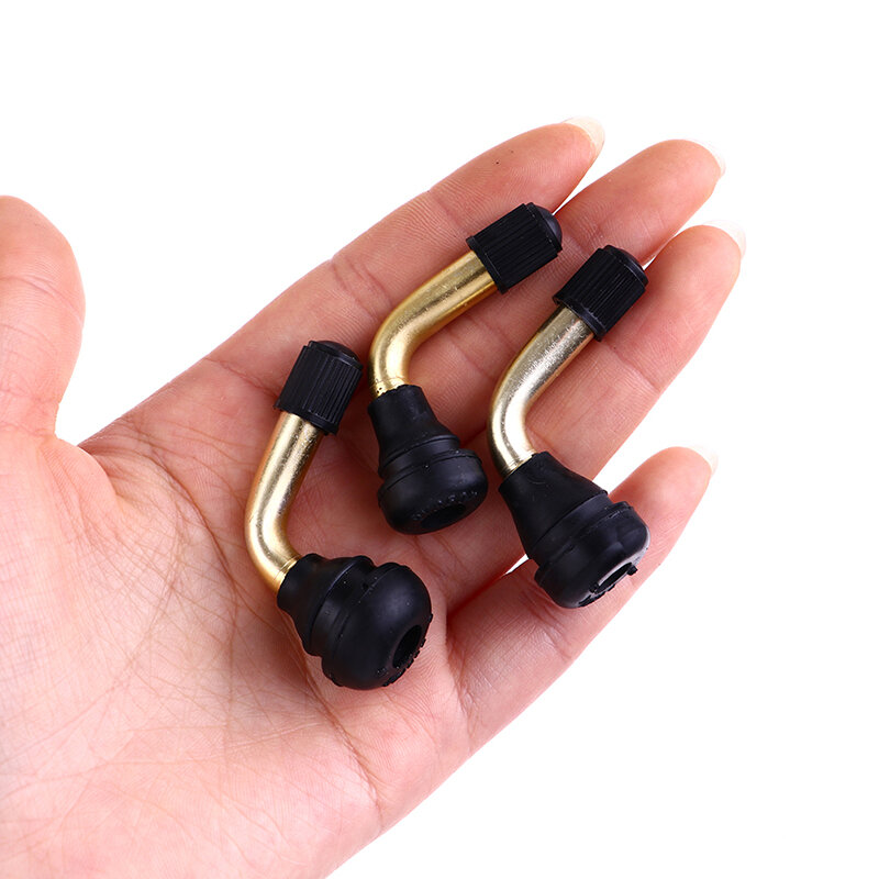5pcs Motorcycle Tubeless Tire Valve Stems Right Angle 90 Degrees Pull-In Valve Core Tool for Auto Scooter PVR70 PVR60 PVR50