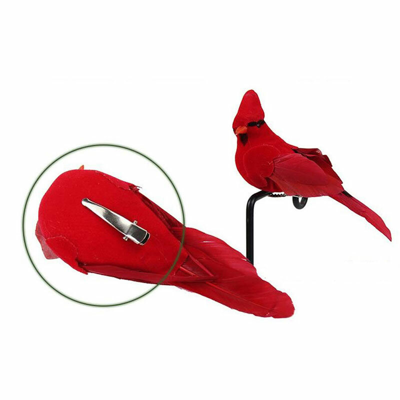 1PC carino creativo piuma di schiuma pappagalli artificiali pratico modello di uccello imitazione bello per la decorazione festiva del giardino di casa