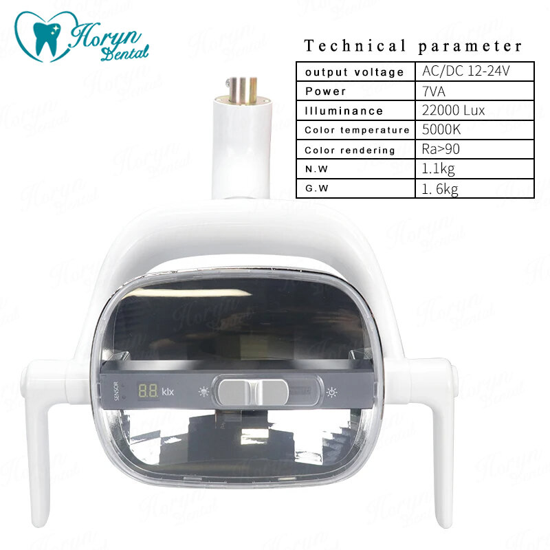 Dental Reflect Lamp LED Lamp Oral Light For Dentistry Operation Chair Inductive Infrared Spotlight White/Yellow Color Light