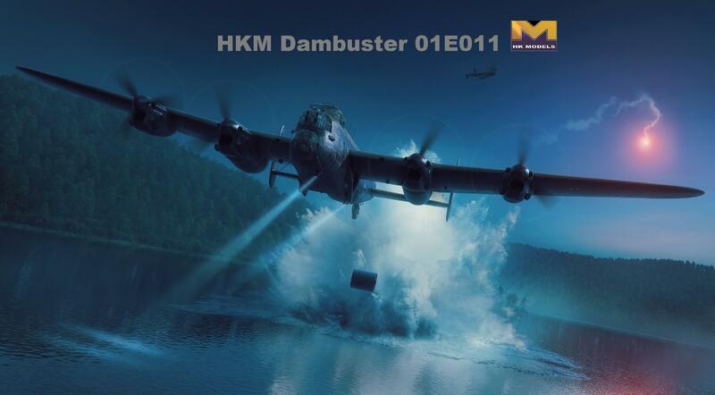 Modelo HK 01E011 a escala 1/32 Avro Lancaster B Mk.III Dambuster (modelo de plástico)