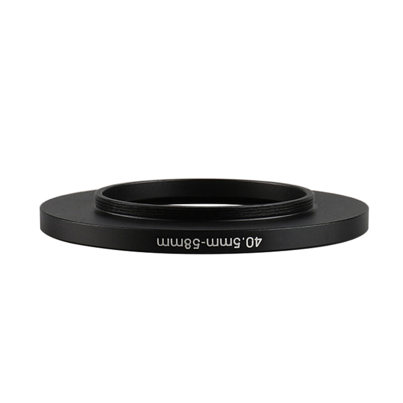 Anello filtro Step-Up nero in alluminio 40.5mm-58mm 40.5-58mm adattatore per obiettivo da 40.5 a 58 adattatore per obiettivo della fotocamera Canon Nikon Sony DSLR