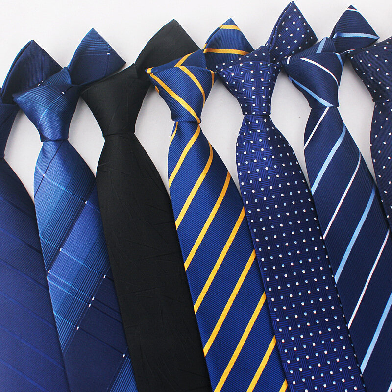 8 cm Krawatte Männer Gravatas Klassiker viele Farben neuesten Design Seide Krawatte Hemd Accessoires gestreift himmelblau Mann Büro