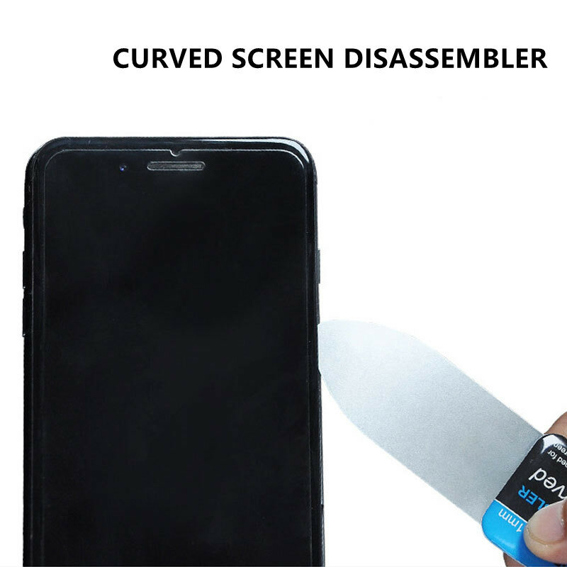 1-10 sztuk Ultra cienki zakrzywiony ekran LCD Spudger otwierający kartę zdemontować metalowe narzędzia do naprawy telefonów ze stali nierdzewnej