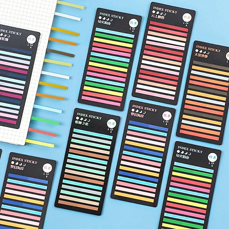Transparente Sticky Notes, Pequenas Mini Memo Pads, Bookmarks 3D, Índice Livro Tabs, Post Notepads, Papelaria Adesivos, 300 Folhas