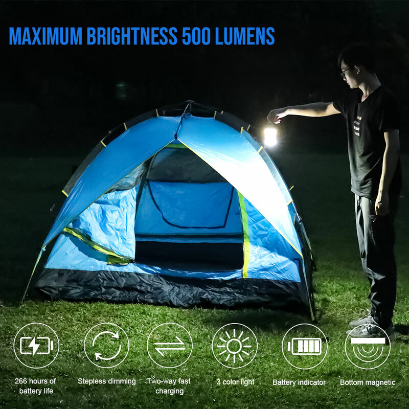 Trustfire  C2 USB Rechargeable LED Camping Lights Built-in 21700 Battery Outdoor Camping BBQ Tents Lanterns Emergency Power Bank