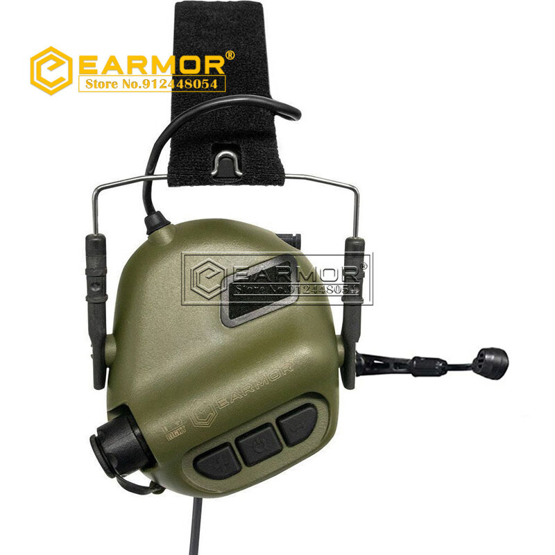 Earmor ipsc mod4 taktisches Headset Anti-Noise-Kopfhörer militärische Luftfahrt Kommunikation Softair Kopfhörer schießen