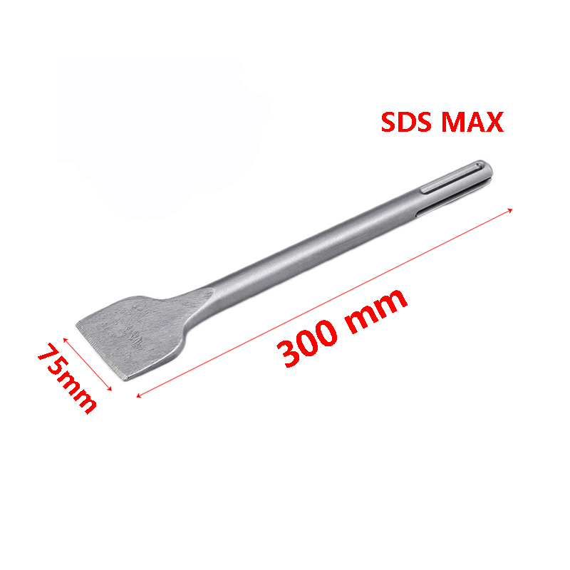 Martillo rotativo SDS MAX de 280mm, martillo eléctrico, broca para roca, punta/ranura/herramienta de cincelado de paredes de hormigón
