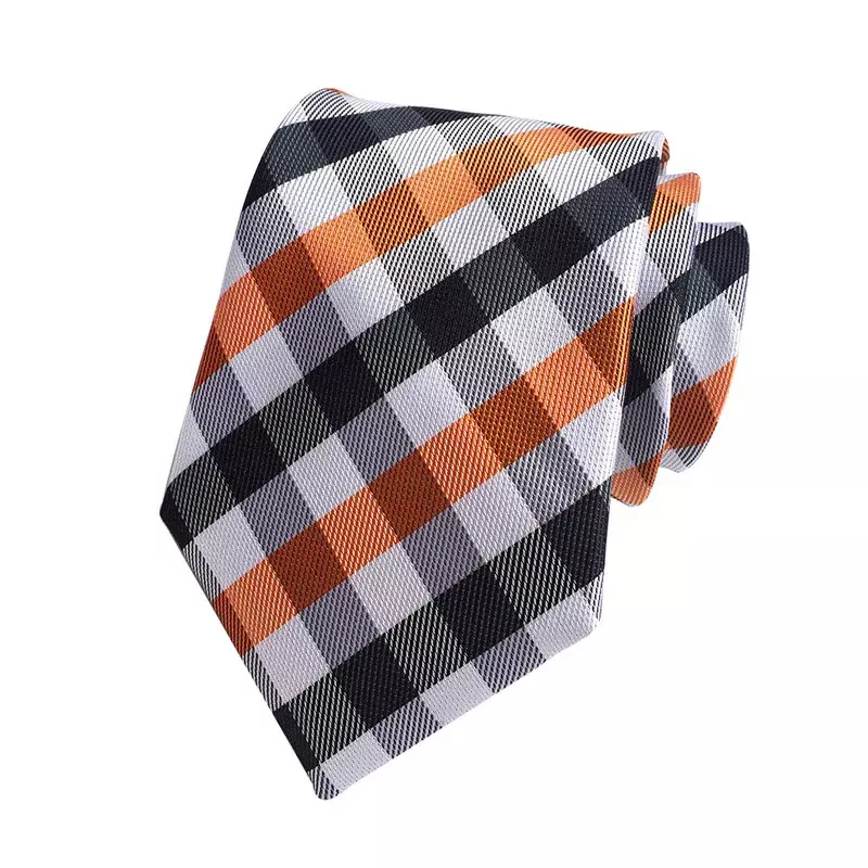 Tie 8cm Men's Tie Plaid Dot Jacquard Tie Dress Business Accessory Wedding Groom Necktie Neckcloth Neckwear Men Gift