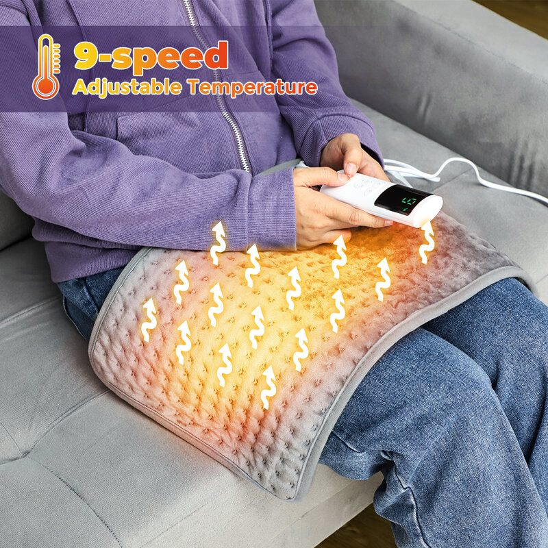 Selimut penghangat listrik, penghangat perut tangan musim dingin dapat dicuci, alas panas untuk tempat tidur Sofa 58X29cm