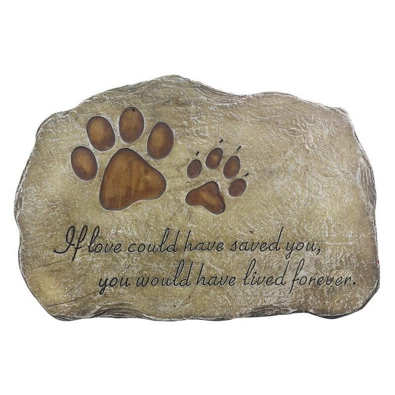 Pet Memorial Batu Penanda untuk Anjing atau Kucing Taman Batu untuk Mencintai Hewan Peliharaan Makam Nisan Batu Nisan Hilangnya Hadiah Hewan Peliharaan