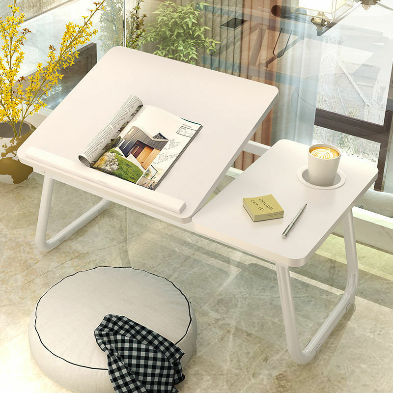 suporte para notebook mesas de computador Dobrável mesa do portátil para cama & sofá portátil cama bandeja mesa de mesa portátil para estudo e leitura cama superior bandeja