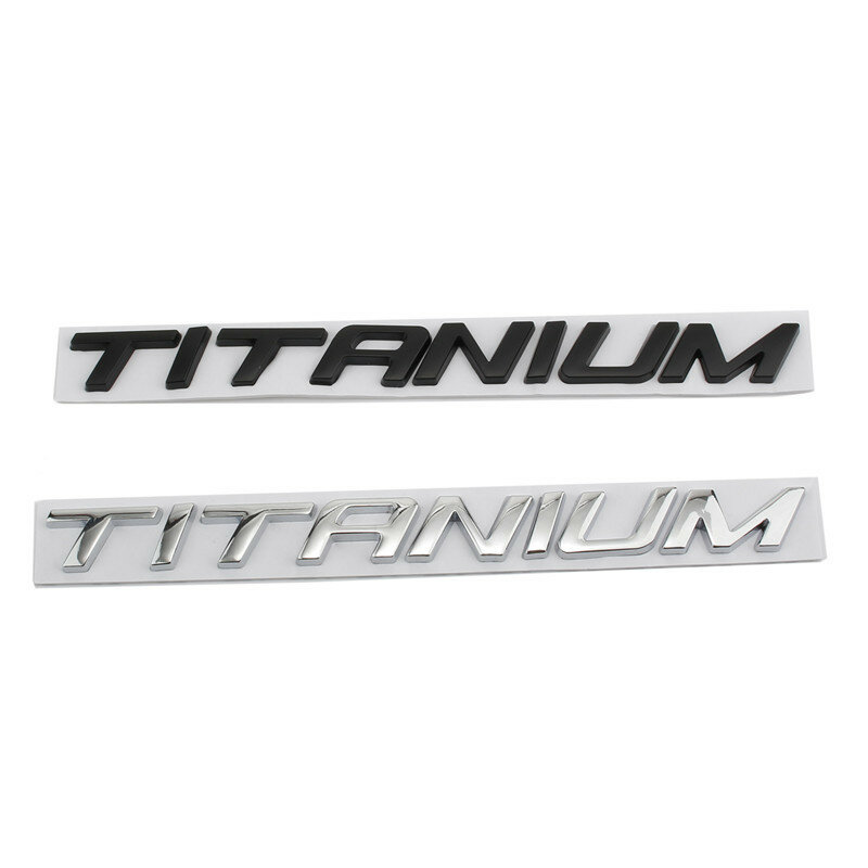 3D Metal TITANIUM Logo Emblemat Litery Naklejka na bagażnik samochodowy Do Ford Focus 2 3 Fusion Mondeo Mk4 Kuga Ecosport Akcesoria