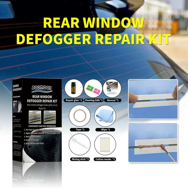 Defroster Kit perbaikan konduktif, perbaikan cepat jendela mobil, Kit perbaikan Defroster, aksesori goresan rusak