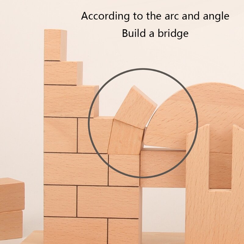 Teaching Aid Roman Arch Bridge Building Block Educational Interactive Tumbles