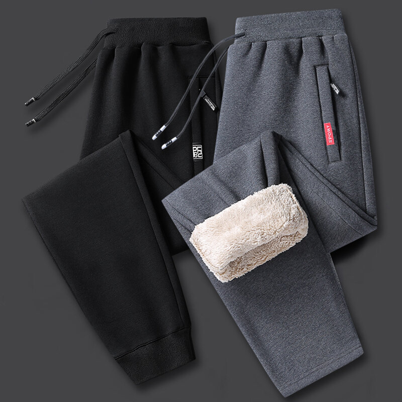 メンズウィンターセーター,暖かい綿のスウェットパンツ,レジャー,厚いジョギングパンツ,高品質のパンツ