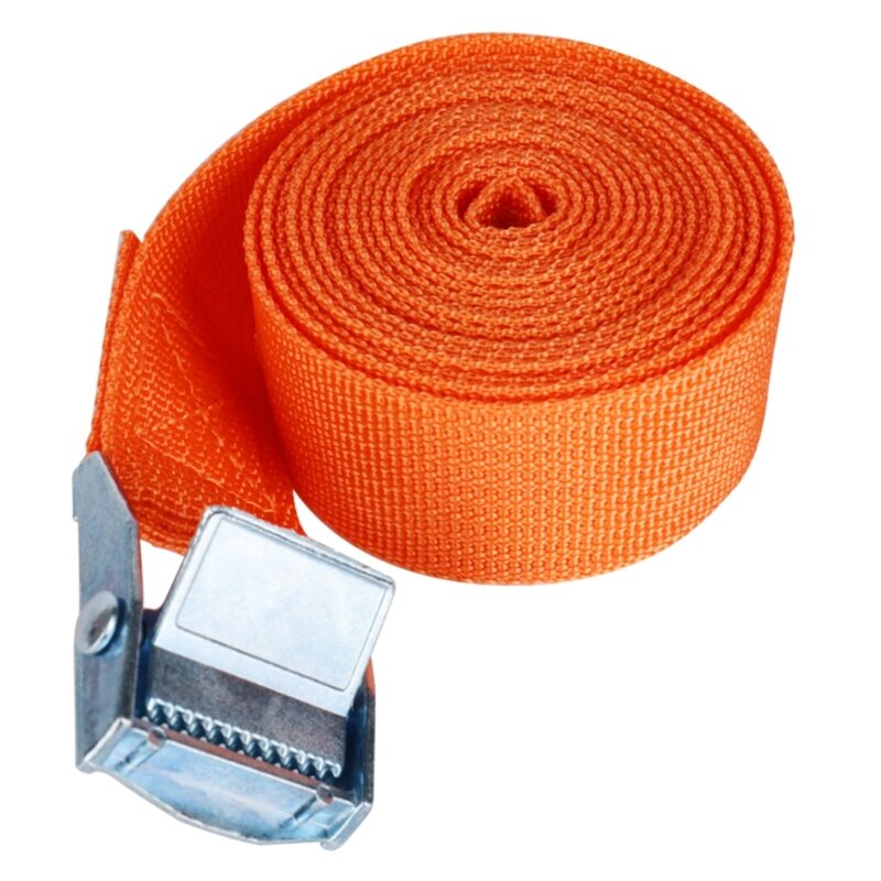 Adjustable Nylon+Polyesters Fastening Ties Reliable Strap Belt with Metal Buckles Slip Resistants for Carry Secure Items