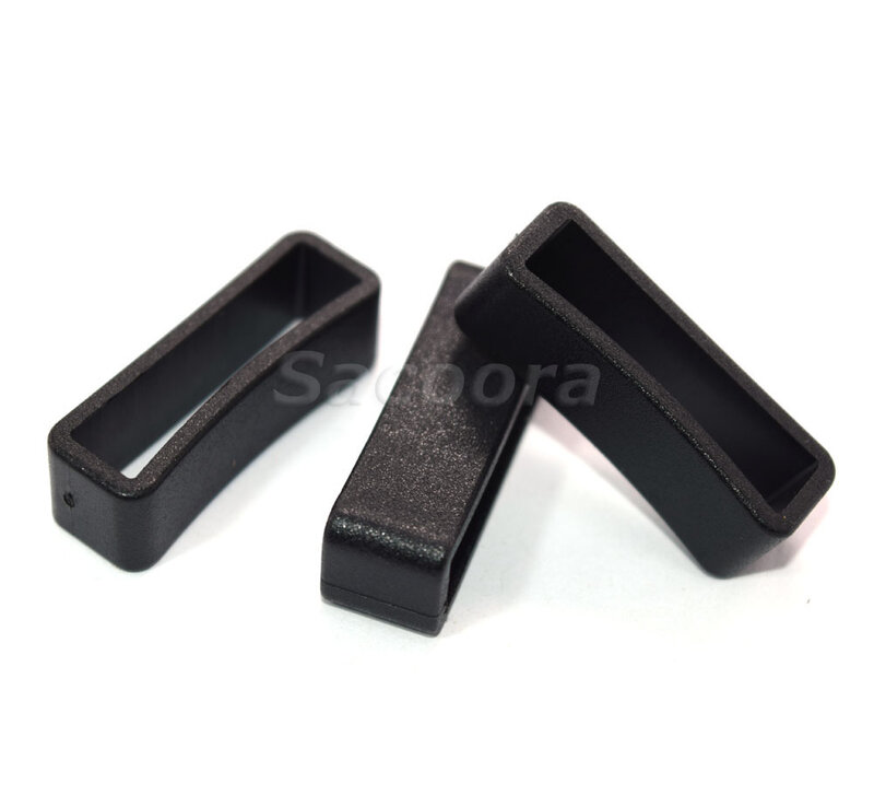 5pcs/lot Plastic Keeper Belt Loop Square Loop Leather Craft 8 Sizes to Choose from Black