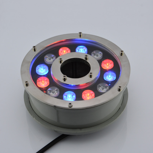 rgb 15W 18W full color changing submersible dry deck water jet dmx underwater fountain led light for landscape