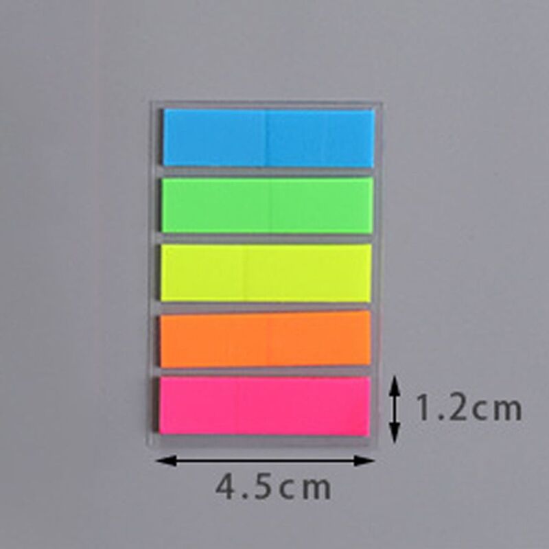 100 Blatt Memo Flaggen fluor zierende Papier Süßigkeiten Farbe Haft notizen farbige Notizblock fluor zierende Notizblock Lesezeichen Marker Aufkleber