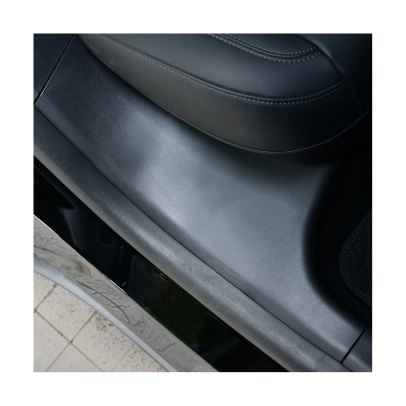 Tampa do peitoril da porta traseira do carro, Anti-sujo resistente ao desgaste, Proteção Trilha Assento, Tesla Modelo Y