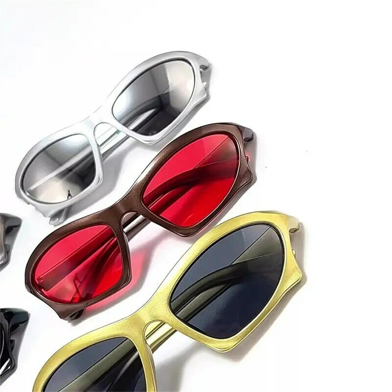 الرياضة فاسق النظارات الشمسية النساء العلامة التجارية مصمم ساحة حملق الرجال الفاخرة نظارات الشمس UV400 مرآة ملونة نظارات الموضة