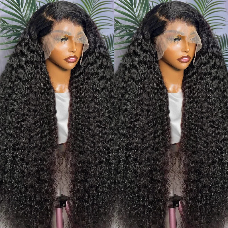 Парик фронтальный с глубокой волной Full13x4 13x6 HD, парик из человеческих волос на сетке, 36, 38 дюймов, вьющиеся волосы для женщин
