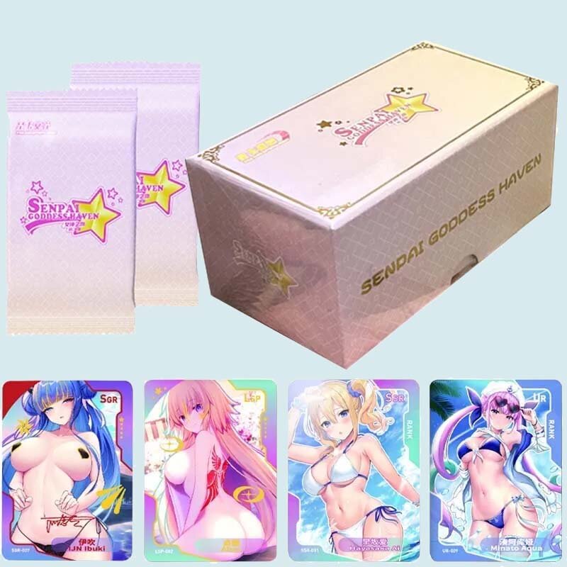 Senpai Goddess Haven 2 Goddess Story Collection Cards Girl Party Swimsuit Bikini Feast Booster Box Doujin Toys And dess Story Fe