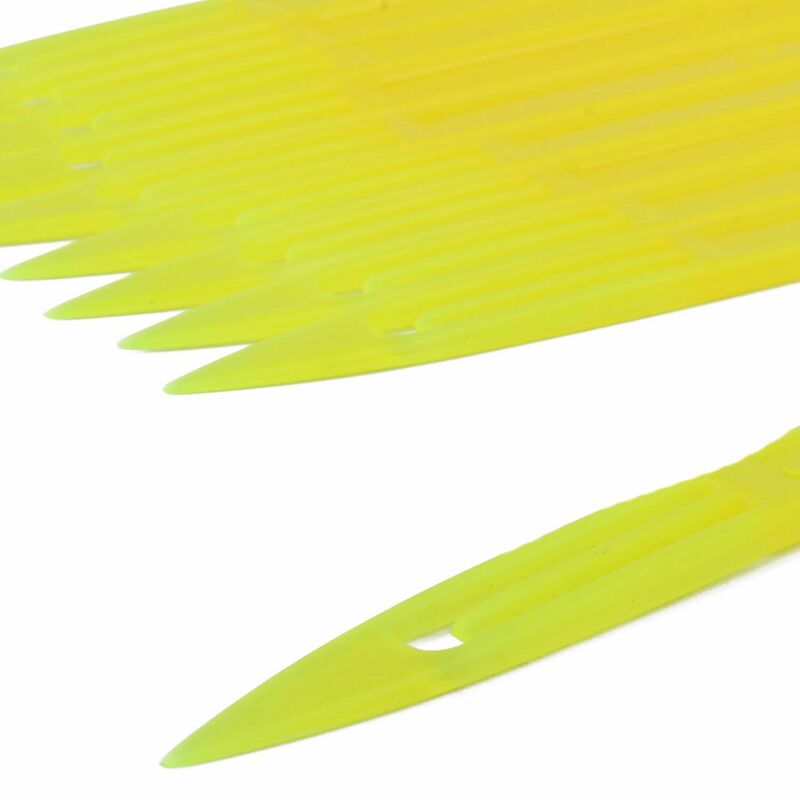 10 шт. Желтая пластиковая рыболовная сеть для ремонта шпуля с иглой 2 #