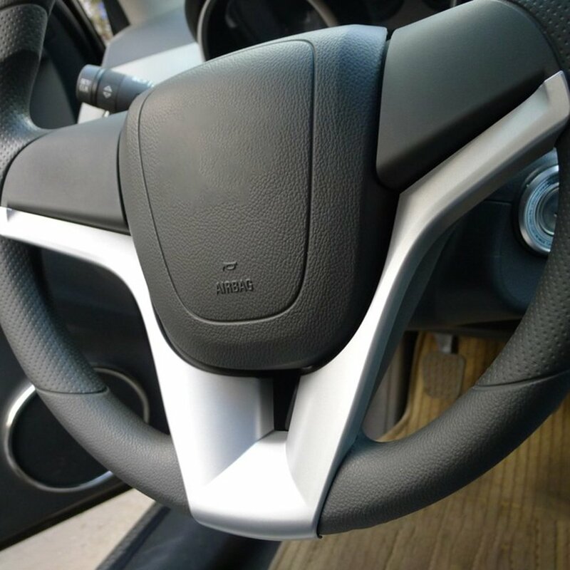 ABS penutup Panel roda kemudi Trim pelindung penutup Panel dekorasi Auto aksesoris untuk Chevy Chevrolet Cruze 2009-2015