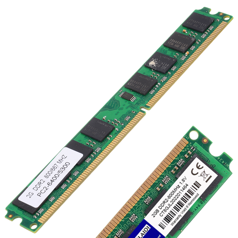 DDR2 2 Go 4 Go 667 Z successif 800Mhz PC2-5300 PC-6400 PC Memoria RAM Tech Ordinateur De Bureau PC2 1.8V Compatible Pour AMD Et Intel CL5 CL6