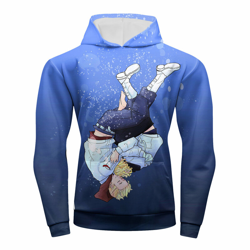 Bluza męska pulower z kapturem z nadrukiem 3D dla dorosłych graficzny sweter z kapturem bluzy sportowe bluzy do biegania (22165)